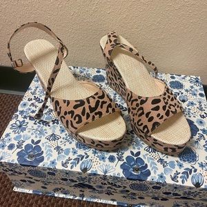 Leopard Print Wedges